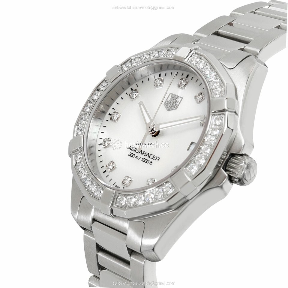 IMG_9086 TAG Heuer Aquaracer Lady Womens watch Quartz Steel WAY1314.BA0915 3