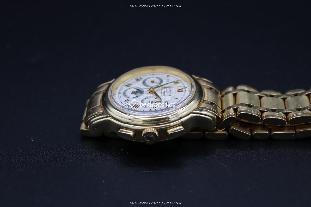 IMG_9086 Zenith El Primero Chronomaster Mens watch Unisex Automatic Yellow gold 60.0240.410 3