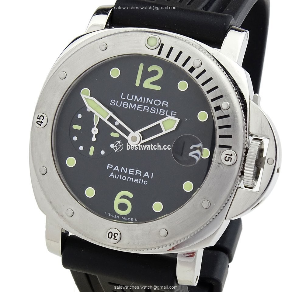 IMG_9086 Panerai Luminor Submersible Mens watch Unisex Automatic Steel PAM00024 3