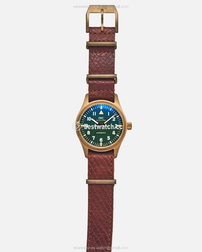 IMG_9086 IWC Pilots Watch Automatic 36 Mens watch Unisex Automatic Bronze IW324019 3