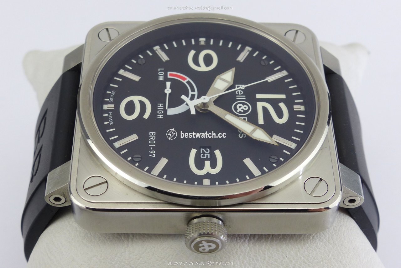 IMG_9086 Bell & Ross BR 01-97 Reserve de Marche Mens watch Unisex Automatic Steel BR01-97-S 3