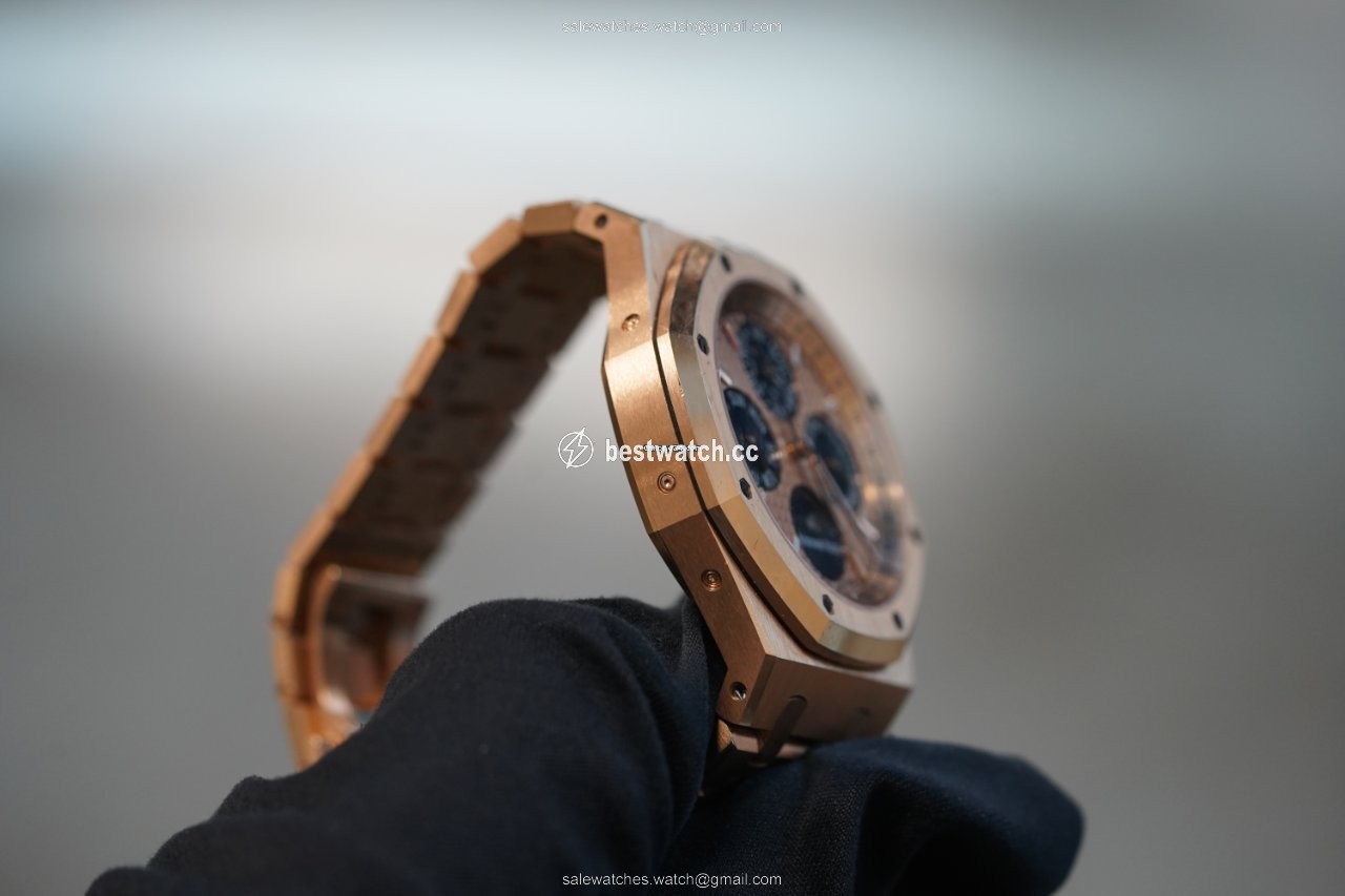 IMG_9086 Audemars Piguet Royal Oak Perpetual Calendar Mens watch Unisex Automatic Rose gold 26584OR.OO.1220OR.01 3