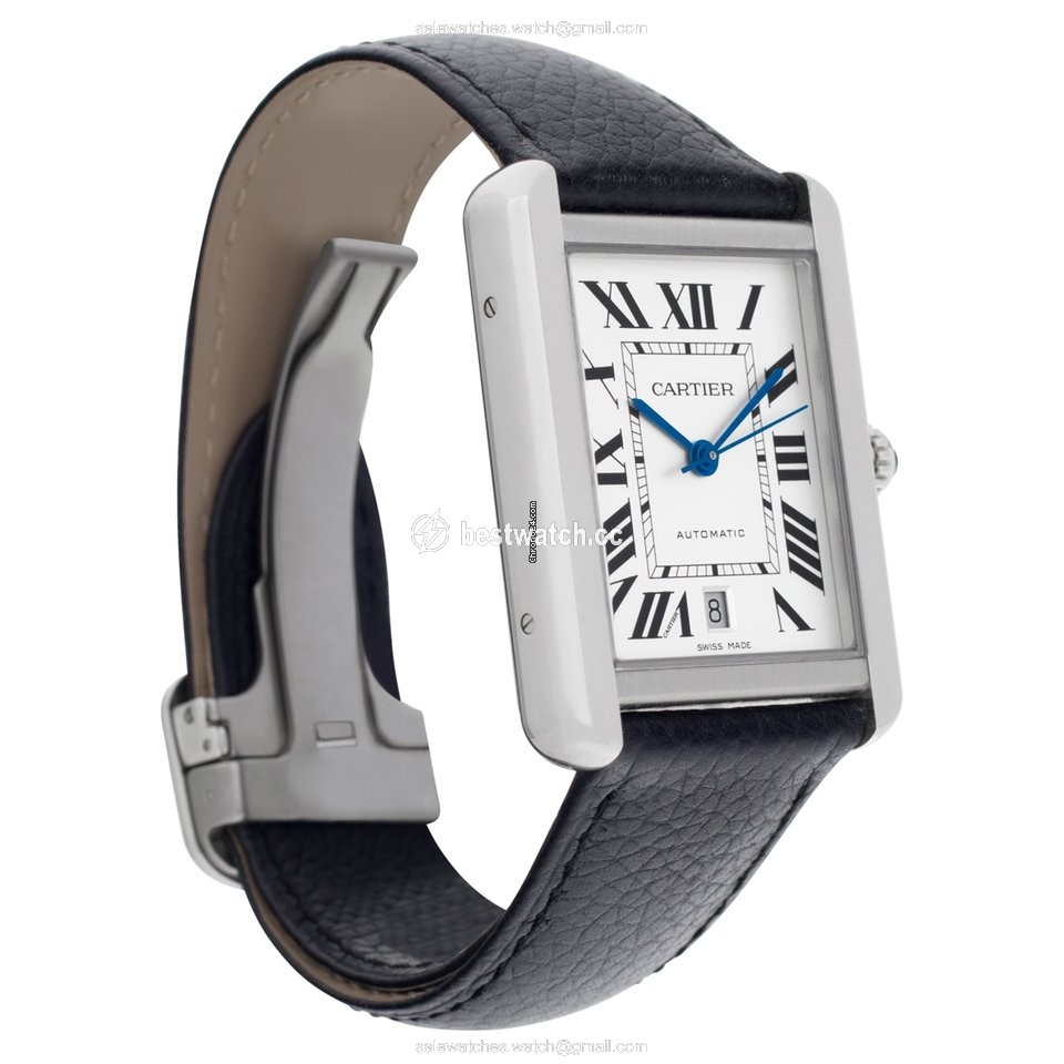 IMG_9086 Cartier Tank Solo Mens watch Unisex Automatic Steel W5200027 3