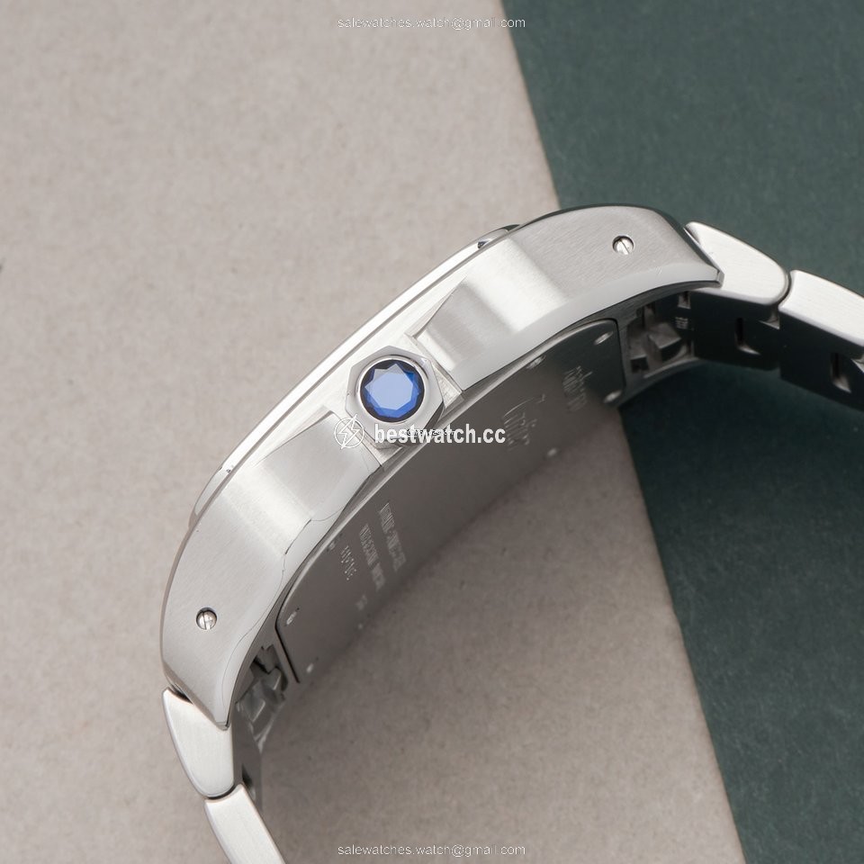 IMG_9086 Cartier Santos 100 Mens watch Unisex Automatic Steel W200737G or 2656 3