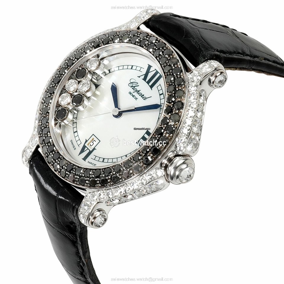 IMG_9086 Chopard Happy Sport Womens watch Quartz White gold 27 6180-50 3
