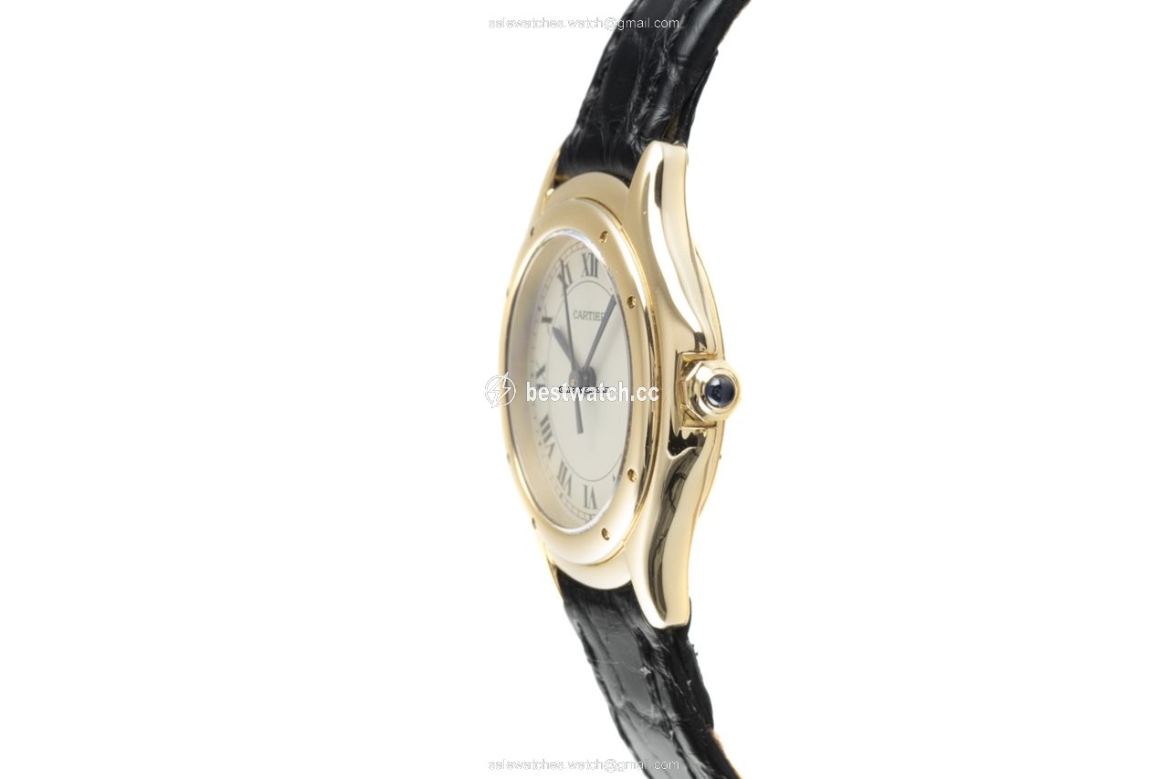 IMG_9086 Cartier Cougar Womens watch Quartz Yellow gold 117000R 3