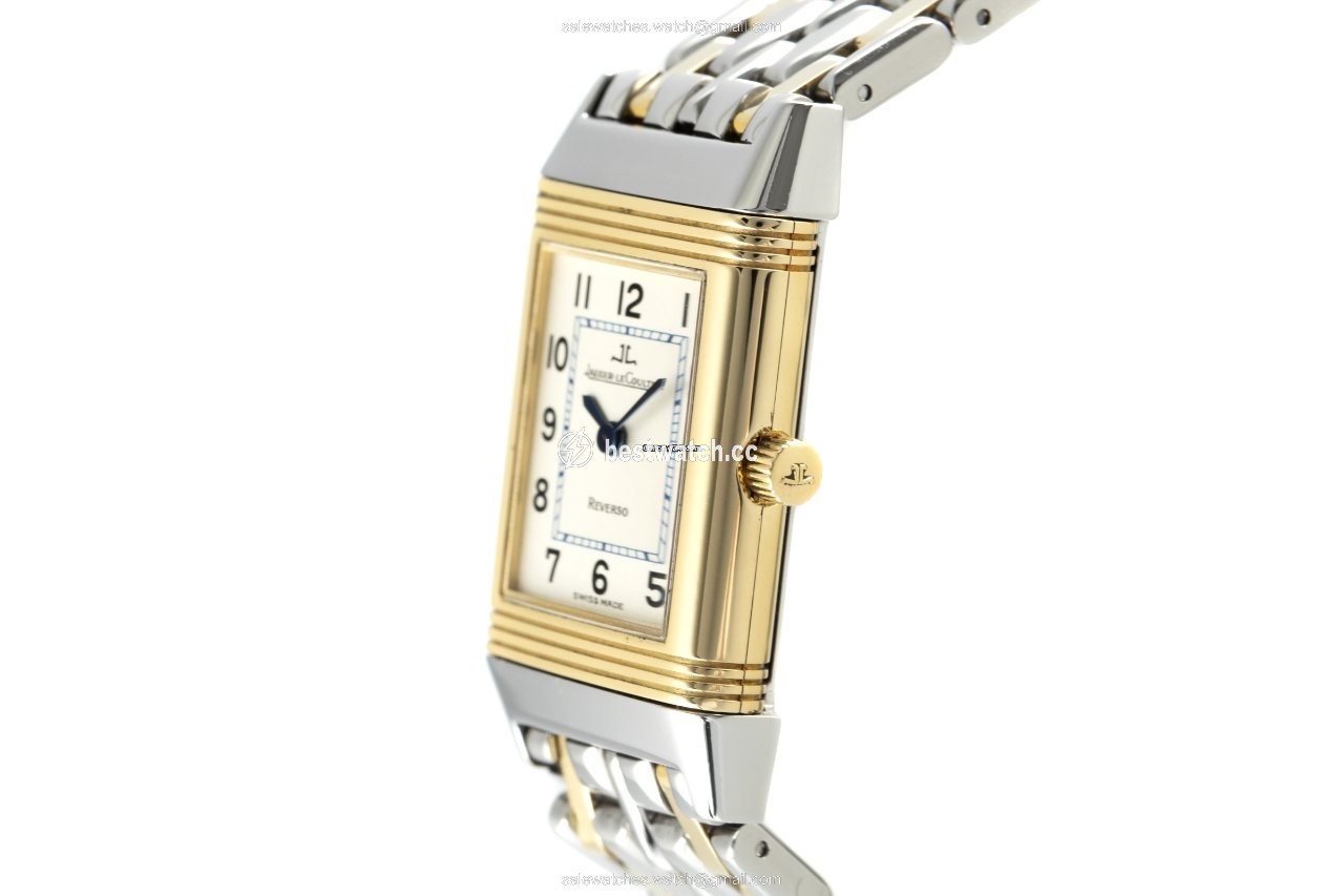 IMG_9086 Jaeger-LeCoultre Reverso Lady Womens watch Quartz Gold Steel 260.5.08 3