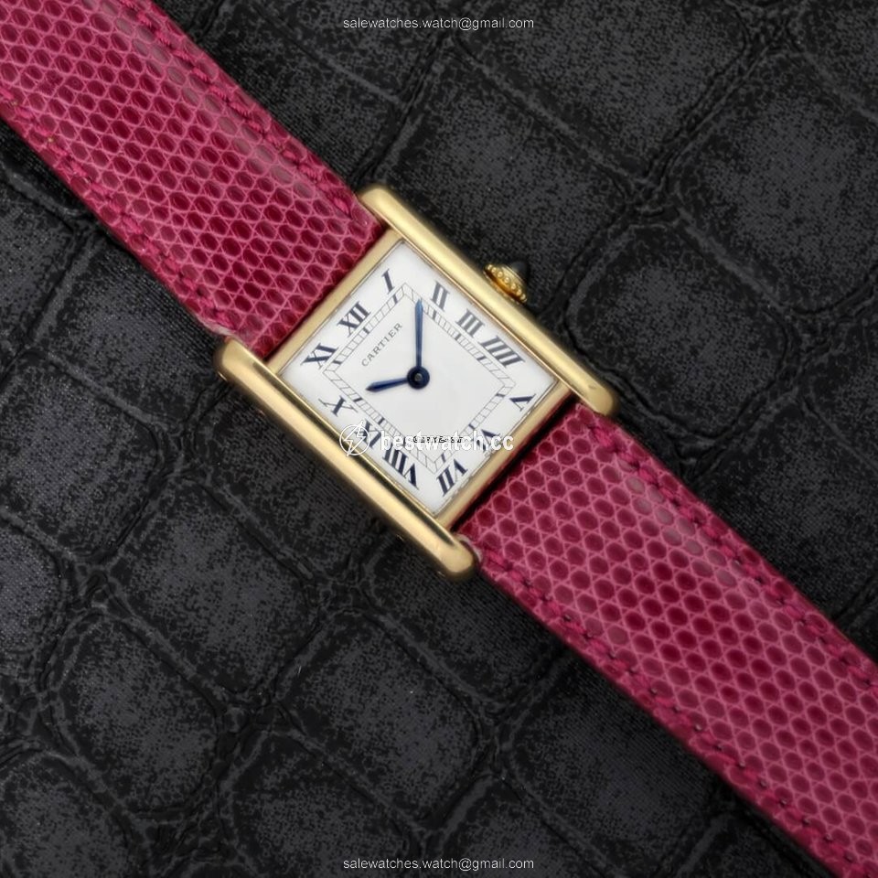 IMG_9086 Cartier Tank Louis Cartier Womens watch Manual winding Yellow gold 78087 3