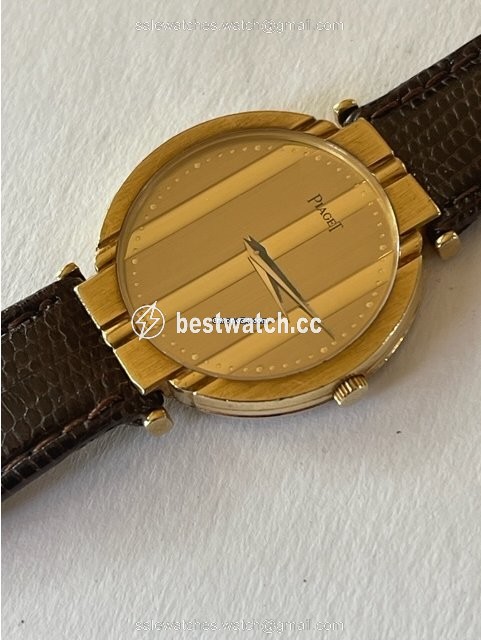 IMG_9086 Piaget Polo Mens watch Unisex Quartz Yellow gold 8673 3