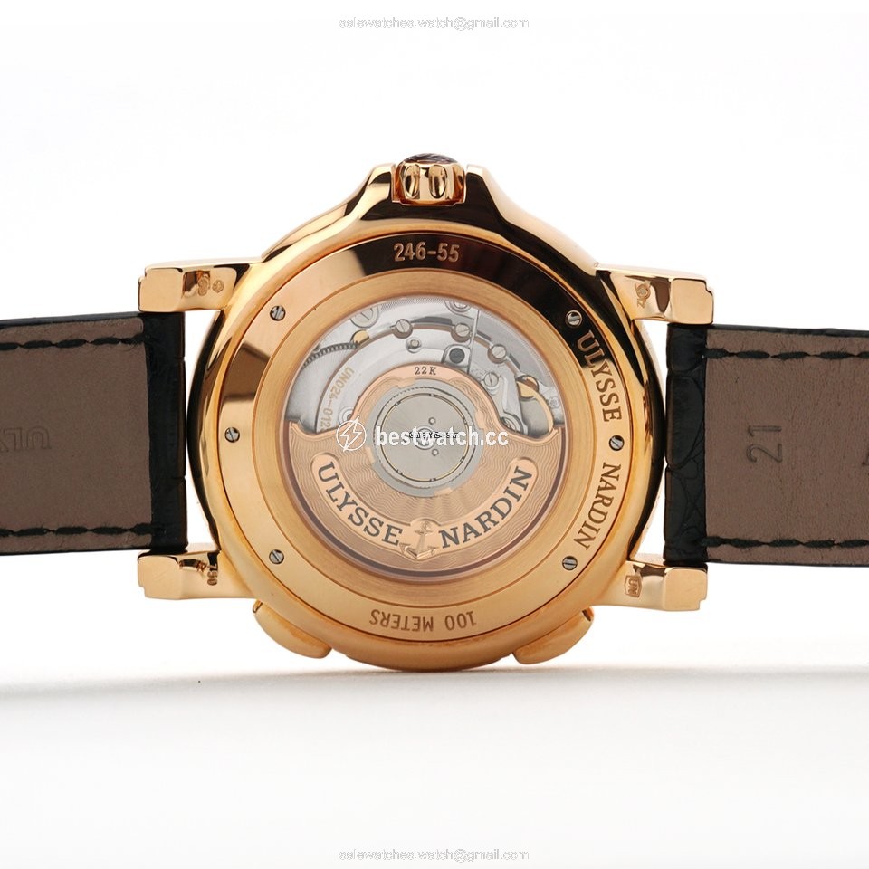IMG_9086 Ulysse Nardin Dual Time Mens watch Unisex Automatic Rose gold 246-55 32 3