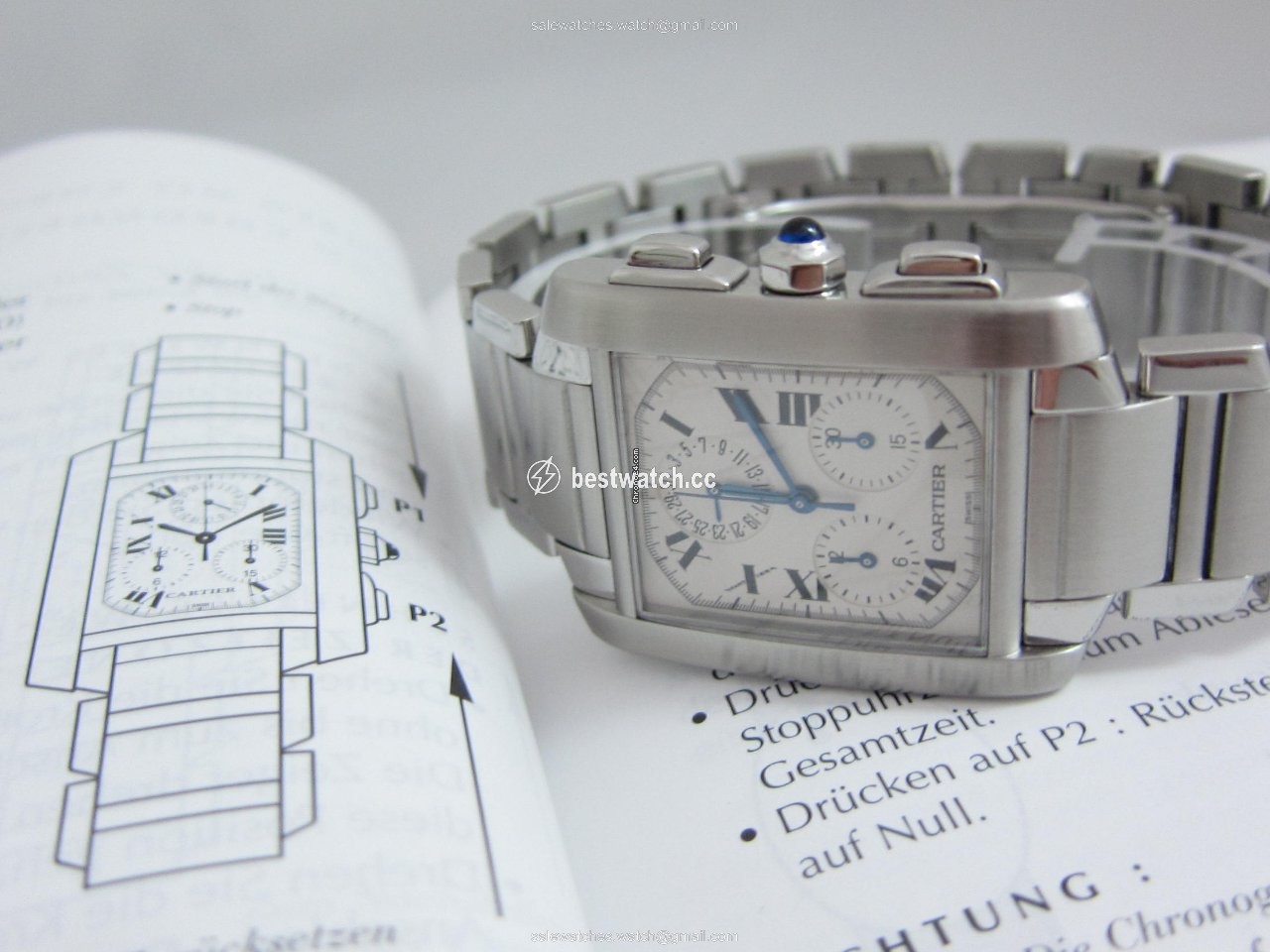 IMG_9086 Cartier Tank Francaise Mens watch Unisex Quartz Steel Ref.Nr.2303 3