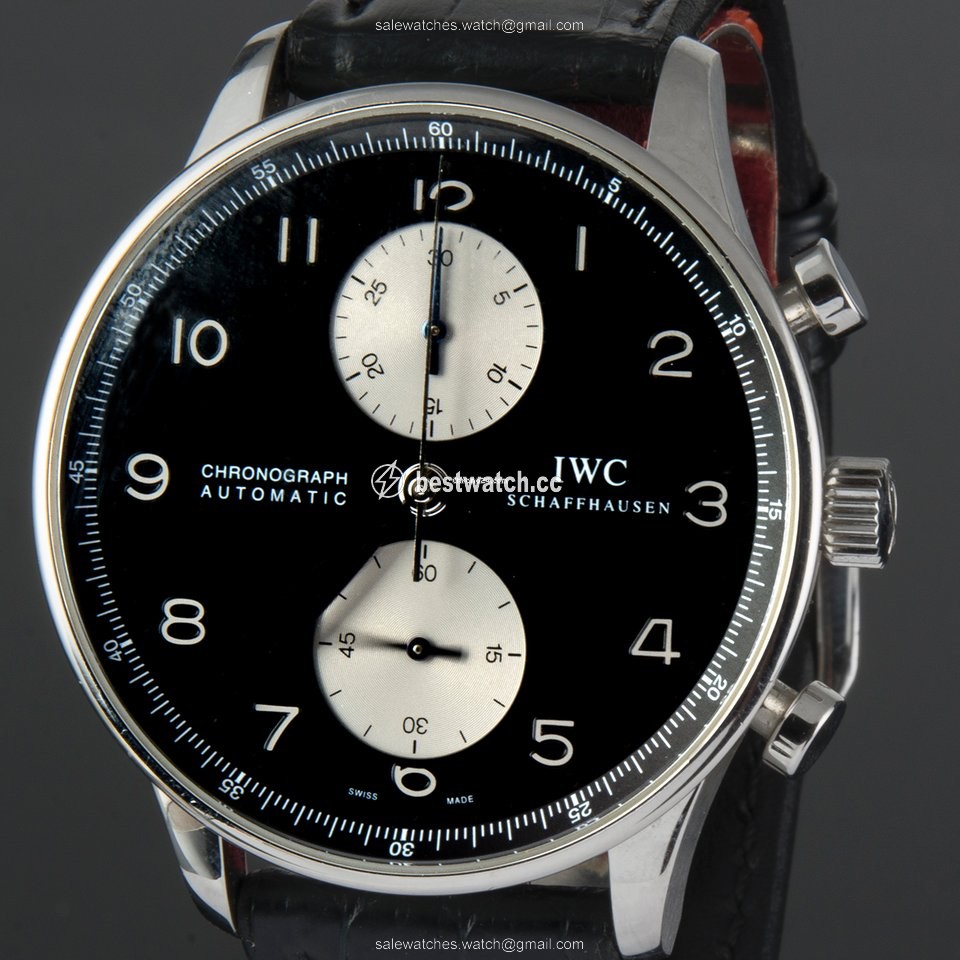 IMG_9086 IWC Portuguese Chronograph Mens watch Unisex Automatic Steel 371438 3