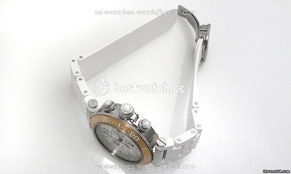 IMG_9086 Cartier Pasha Seatimer Womens watch Quartz Gold Steel W3140004 3