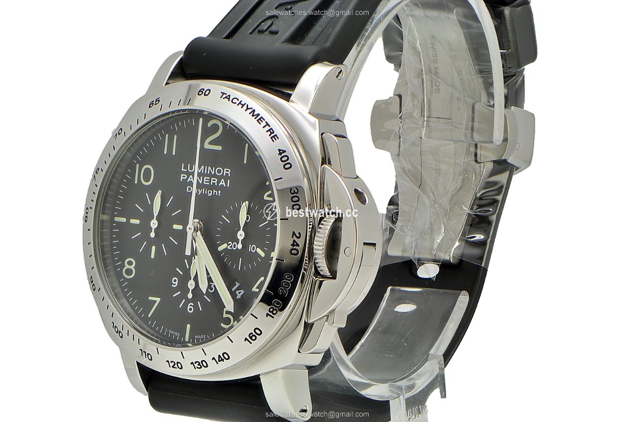 IMG_9086 Panerai Luminor Chrono Mens watch Unisex Automatic Steel Pam196 Pam00196 3
