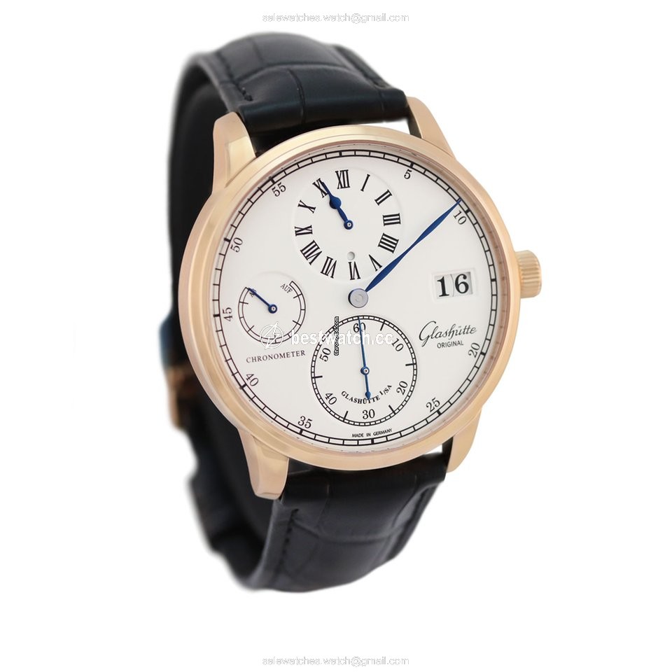 IMG_9086 Glashutte Original Senator Chronometer Regulator Mens watch Unisex Manual winding Red gold 1-58-04-04-05-04 or 58-04-04-05-04 3
