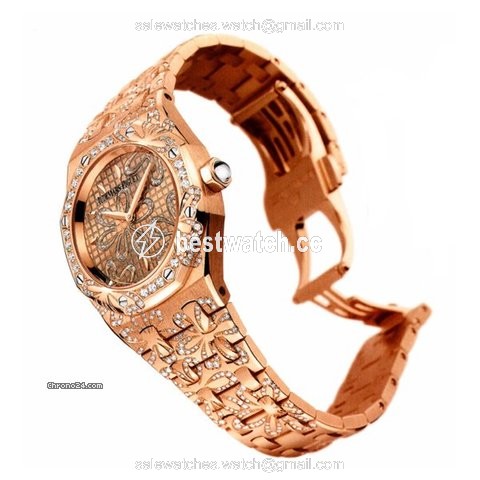 Audemars Piguet Royal Oak Lady Womens watch Quartz Rose gold 67617OR.ZZ.1235OR.01 3