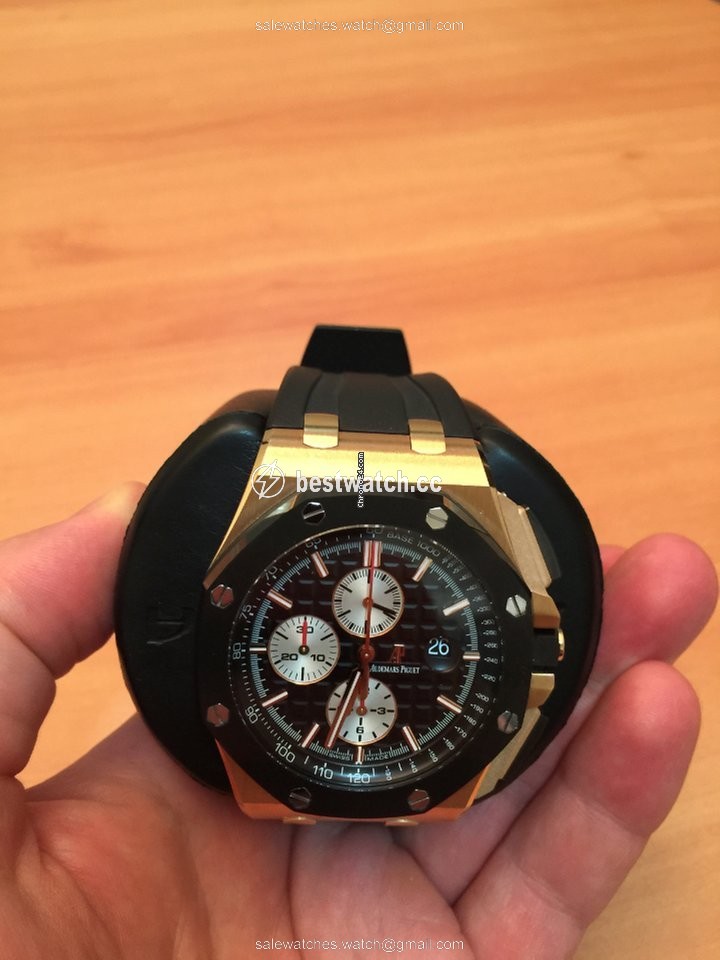 IMG_9086 Audemars Piguet Royal Oak Offshore Chronograph Mens watch Unisex Automatic Rose gold 26400RO.OO.A002CA.01 3