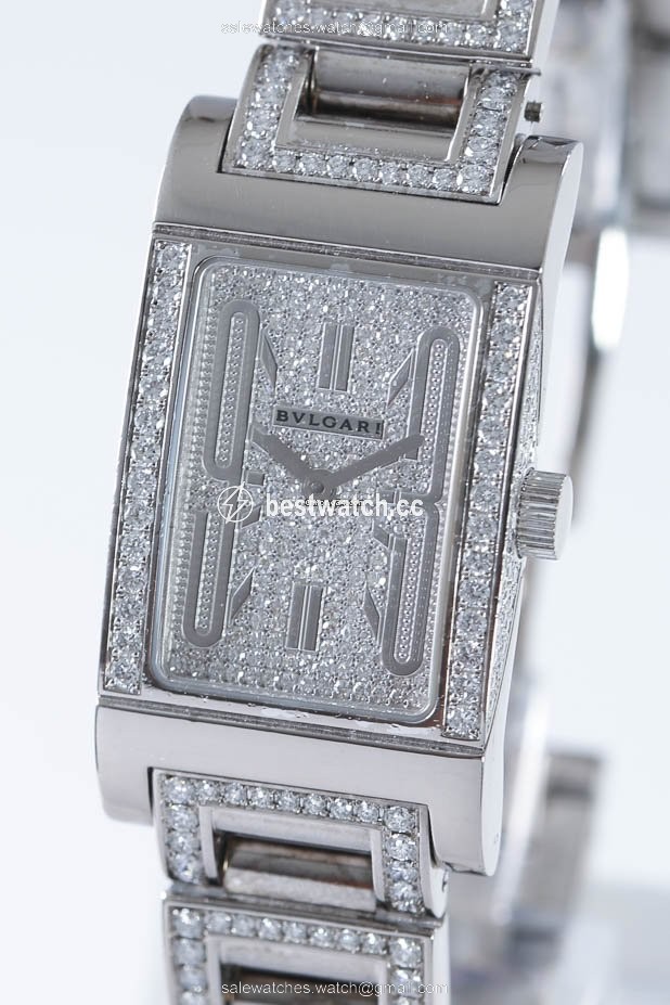 IMG_9086 Bulgari Rettangolo Womens watch Quartz White gold Rettangolo 3