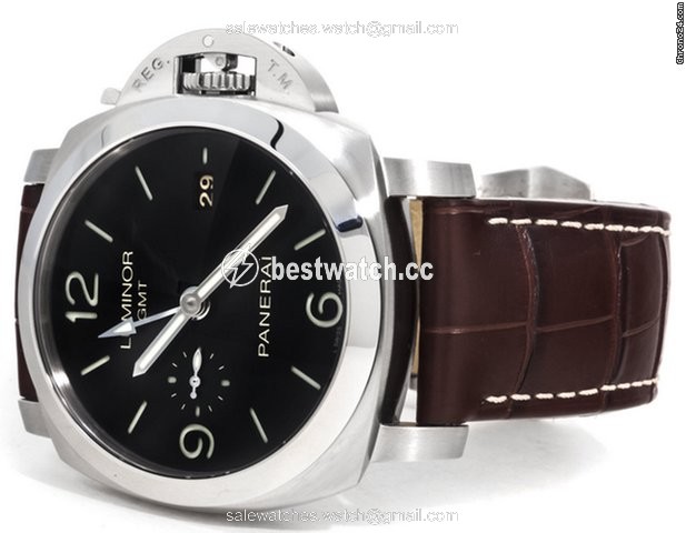 IMG_9086 Panerai Luminor 1950 3 Days GMT Automatic Mens watch Unisex Automatic Steel PAM00320 3