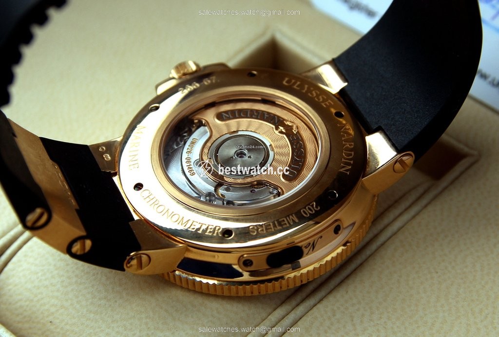 IMG_9086 Ulysse Nardin Marine Chronometer Manufacture Mens watch Unisex Automatic Rose gold 1186-126-3 62 3