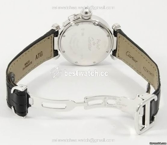 IMG_9086 Cartier Pasha Mens watch Unisex Quartz White gold WJ11902G 3