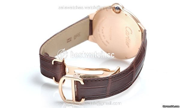 IMG_9086 Cartier Ballon Bleu 44mm Mens watch Unisex Manual winding Rose gold W6920054 3