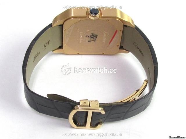 IMG_9086 Cartier Santos Dumont Mens watch Unisex Manual winding Rose gold W2020068 3