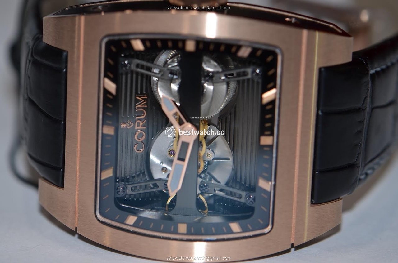 IMG_9086 Corum Ti-Bridge Mens watch Unisex Automatic Rose gold 207.201.05 0F01 0000 3