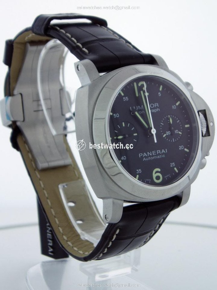 IMG_9086 Panerai Luminor Chrono Mens watch Unisex Automatic Steel PAM00310 3