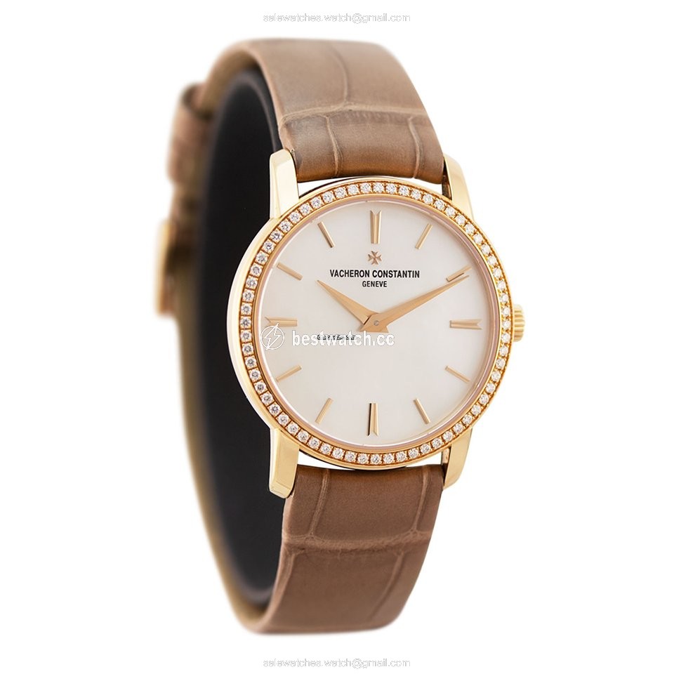 IMG_9086 Vacheron Constantin Patrimony Womens watch Quartz Rose gold 25558 000R-B156 3