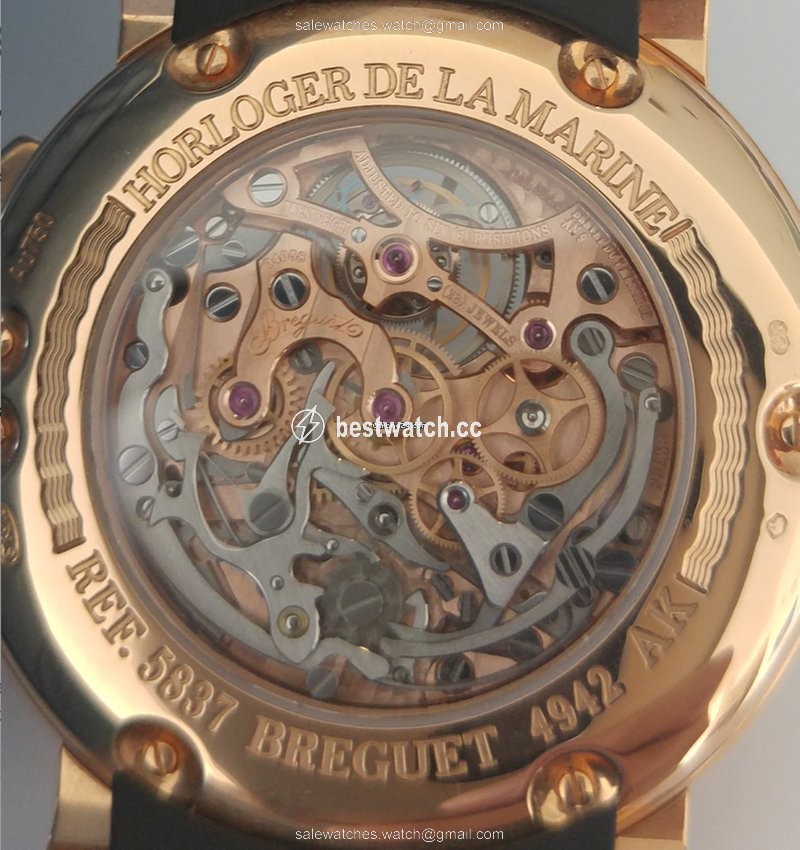 Breguet Marine Mens watch Unisex Manual winding Rose gold 5837BR 3
