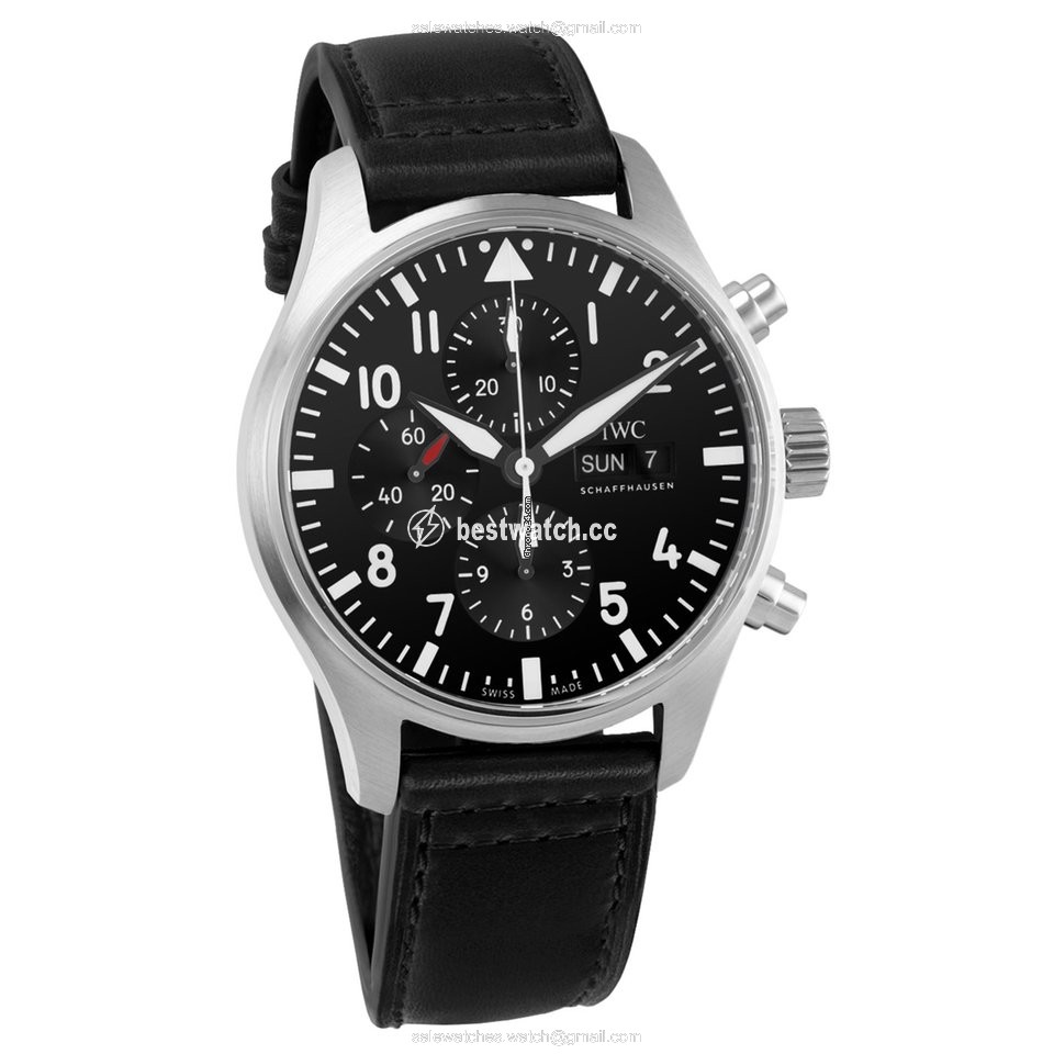 IMG_9086 IWC Pilot Chronograph Mens watch Unisex Manual winding Steel IW377709 3
