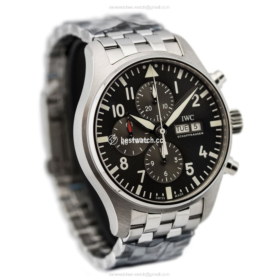 IWC Pilot Spitfire Chronograph Mens watch Unisex Automatic Steel IW377719 3