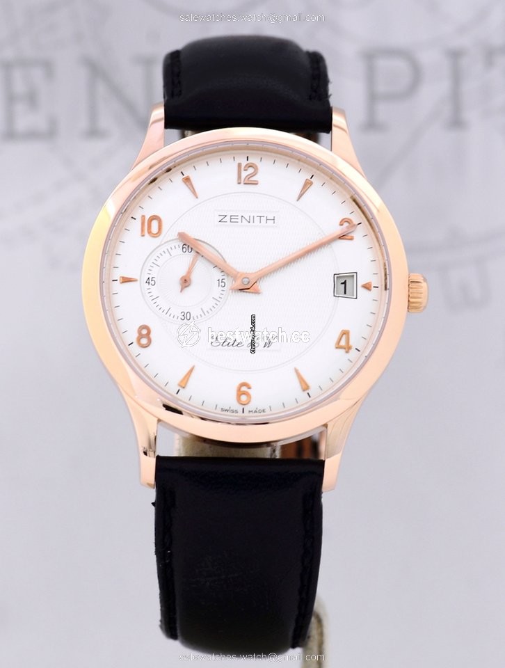 IMG_9086 Zenith Elite Mens watch Unisex Manual winding Rose gold 17-1125-680 3