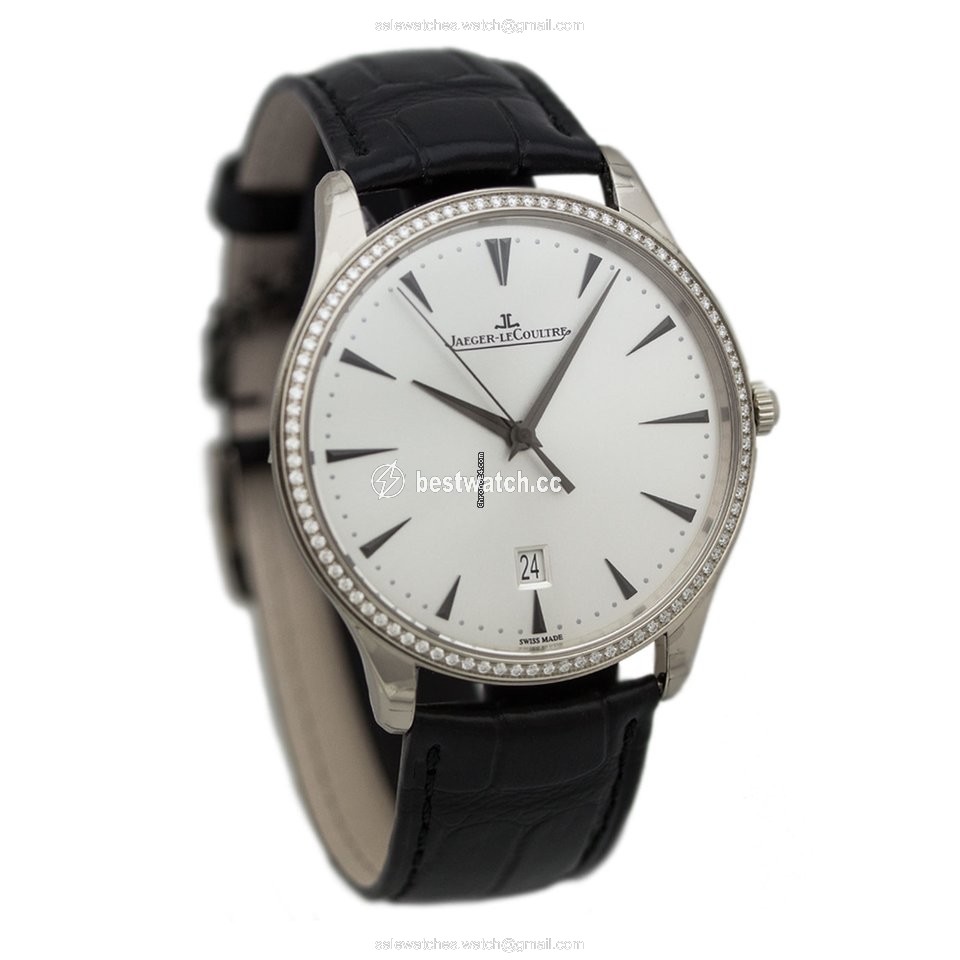 IMG_9086 Jaeger-LeCoultre Master Ultra Thin Date Mens watch Unisex Automatic White gold Q1283501 or 1283501 3