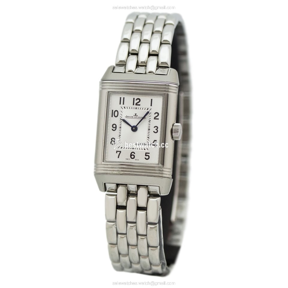 IMG_9086 Jaeger-LeCoultre Reverso Classic Small Duetto Womens watch Manual winding Steel Q2668130 or 2668130 3