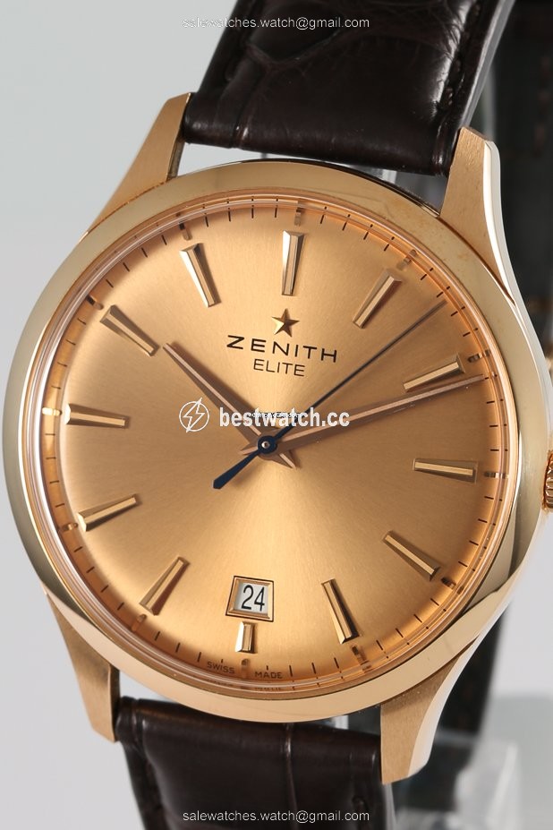 IMG_9086 Zenith Captain Central Second Mens watch Unisex Automatic Rose gold 18.2020.670 3