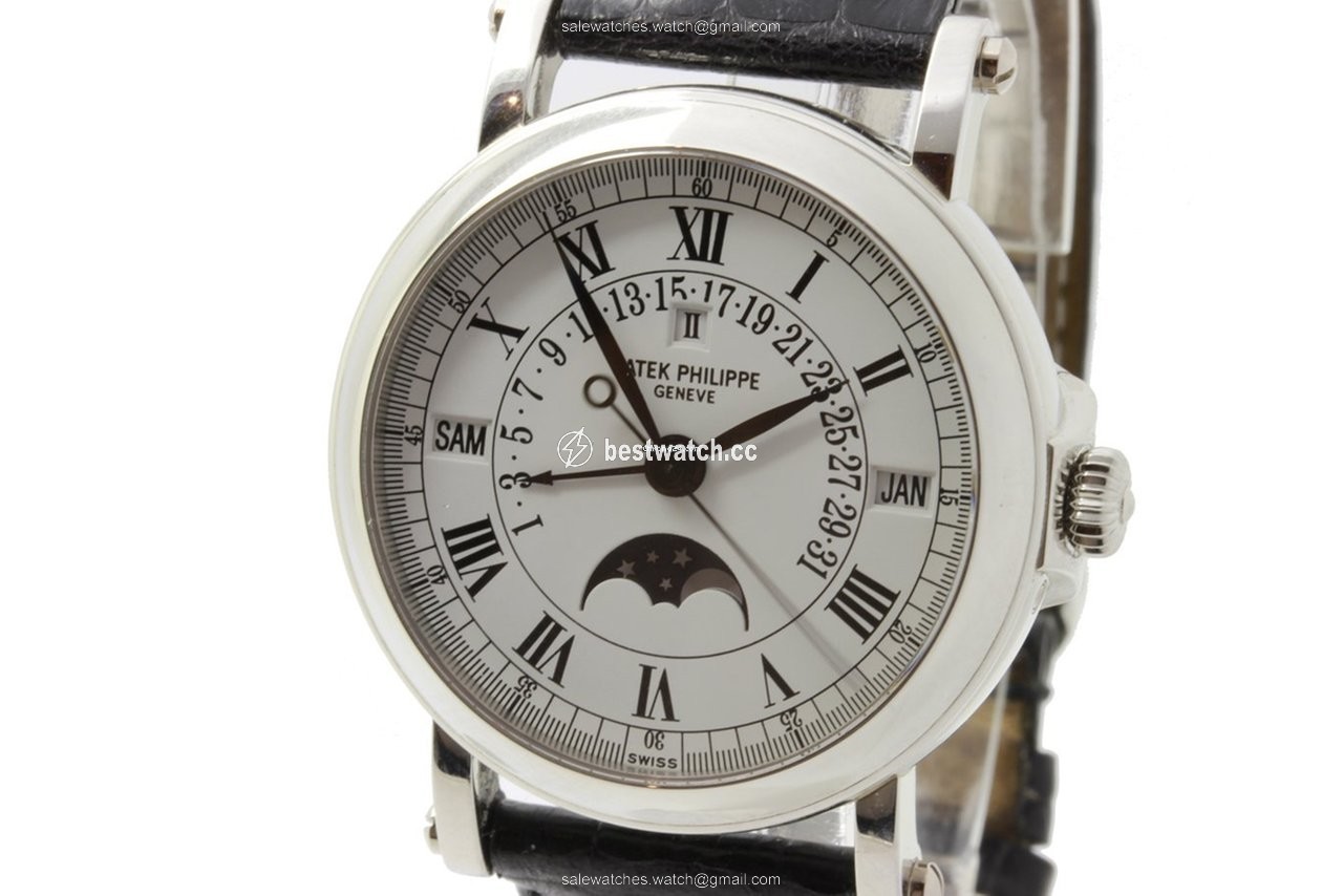 IMG_9086 Patek Philippe Perpetual Calendar Mens watch Unisex Automatic Platinum 5059P-011 3