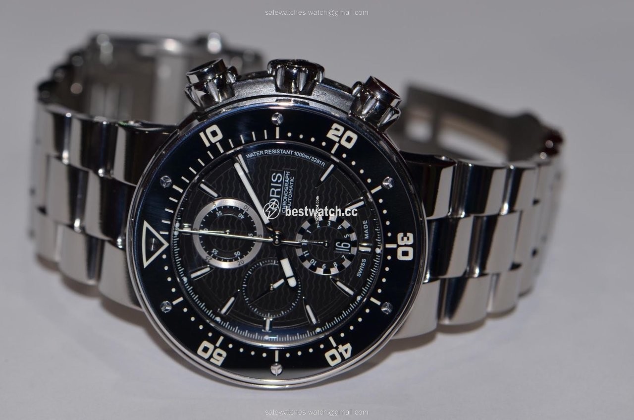 IMG_9086 Oris ProDiver Chronograph Mens watch Unisex Automatic Titanium 01 774 7683 7154 3