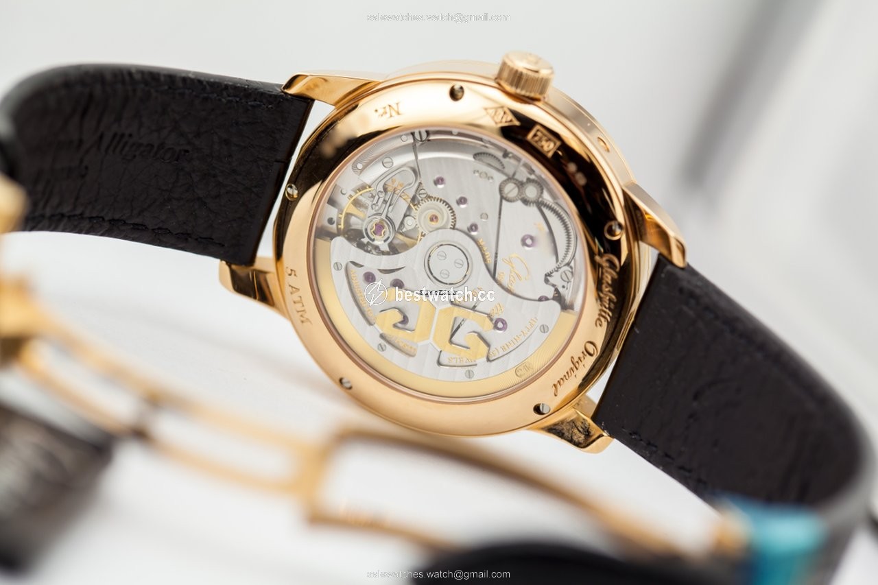 IMG_9086 Glashutte Original Senator Perpetual Calendar Mens watch Unisex Automatic Red gold 100-02-22-05-05 3
