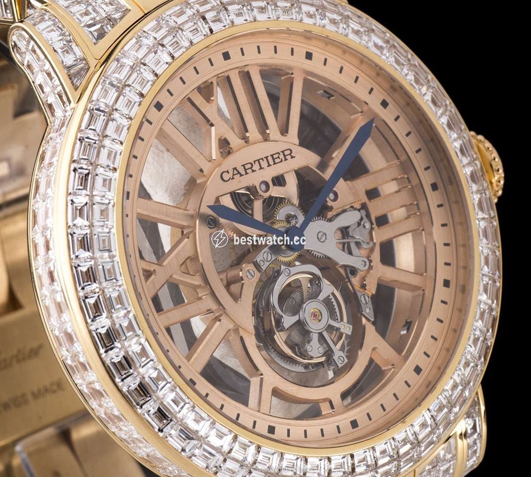 IMG_9086 Cartier Rotonde de Cartier Mens watch Unisex Manual winding Rose gold CRHPI00507 3