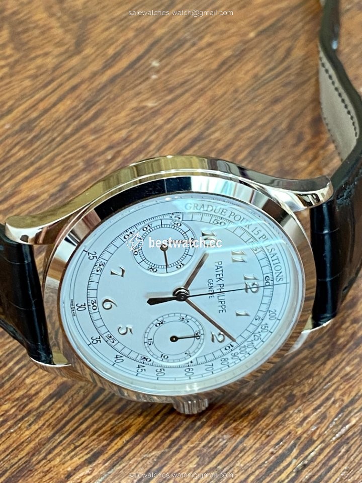 Patek Philippe Chronograph Mens watch Unisex Manual winding White gold 5170G 3