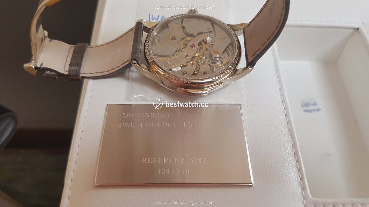 IWC Portuguese Minute Repeater Mens watch Unisex Manual winding White gold IW524205 Pice Unique 3