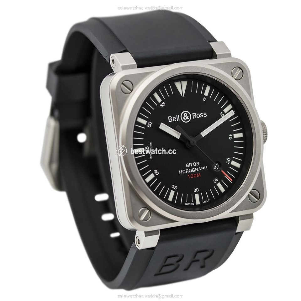 IMG_9086 Bell & Ross BR 03 Mens watch Unisex Automatic Steel BR0392-HOR-BLC SRB 3