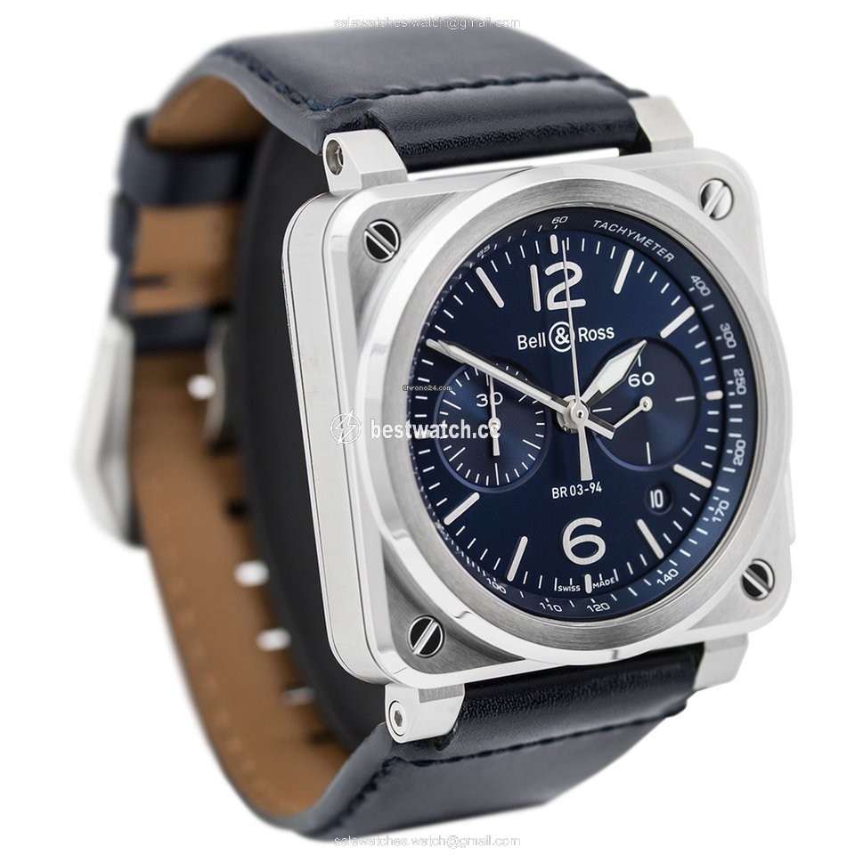 IMG_9086 Bell & Ross BR 03-94 Chronographe Mens watch Unisex Automatic Steel BR0394-BLU-ST SCA 3