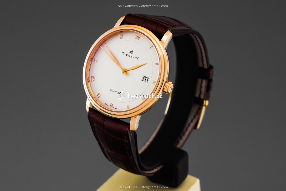 IMG_9086 Blancpain Villeret Ultra-Slim Mens watch Unisex Automatic Rose gold 6223-3642-55 3