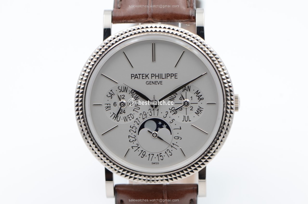IMG_9086 Patek Philippe Perpetual Calendar Mens watch Unisex Automatic White gold 5139G-001 3