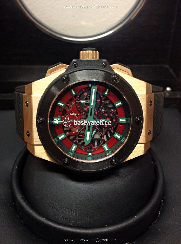 IMG_9086 Hublot King Power Mens watch Unisex Automatic Red gold 710.OM.0130.GR.MEX10 3