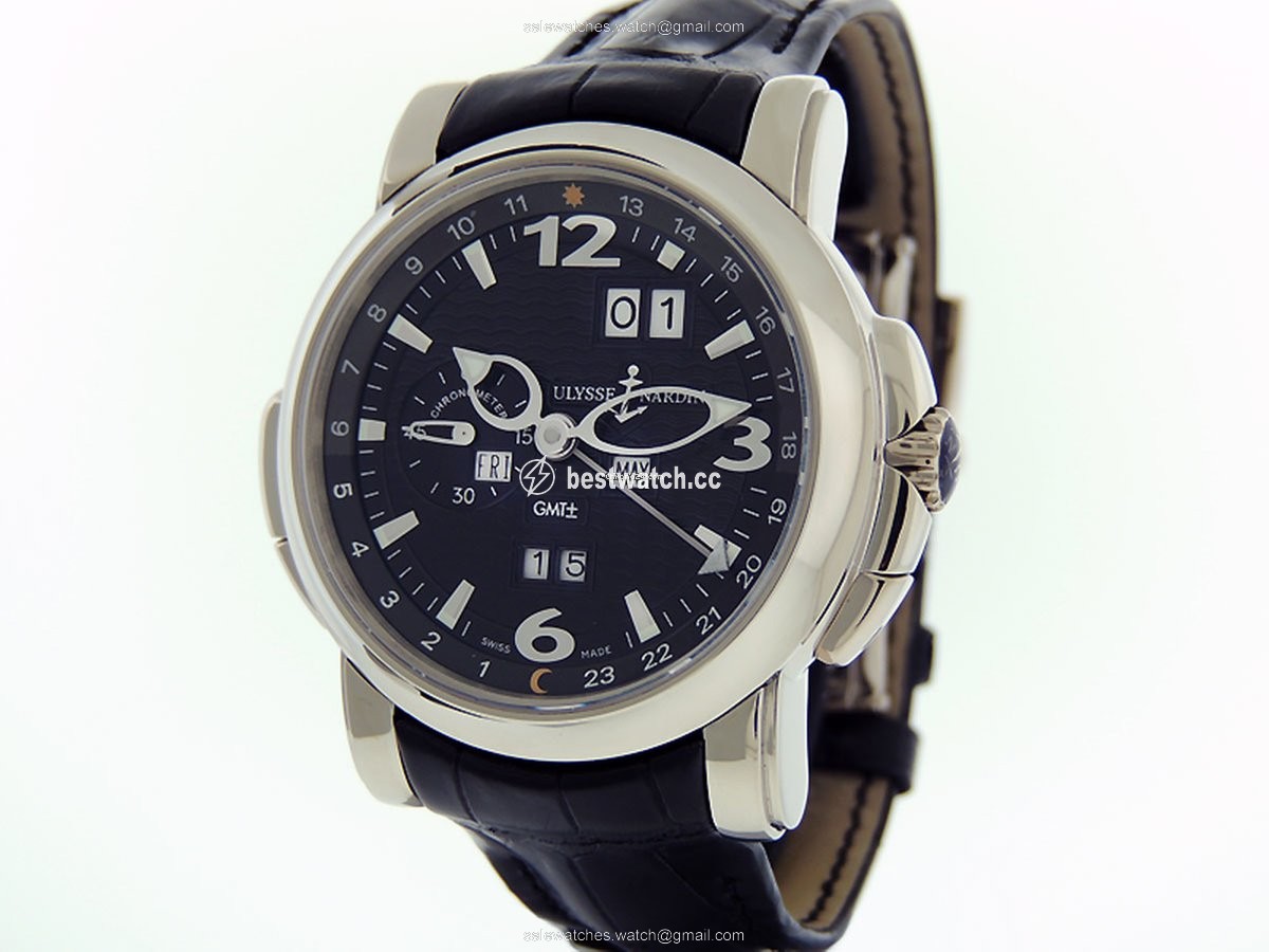 Ulysse Nardin GMT + - Perpetual Mens watch Unisex Automatic White gold 320-60 62 3
