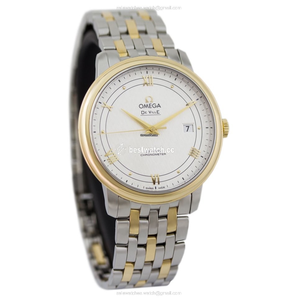 Omega De Ville Prestige Mens watch Unisex Automatic Gold Steel 424.20.40.20.02.001 3